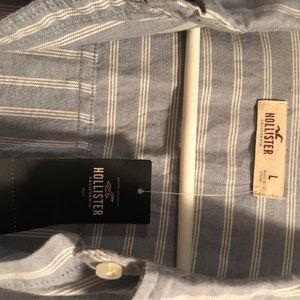 Hollister Stripped button down size large nwt